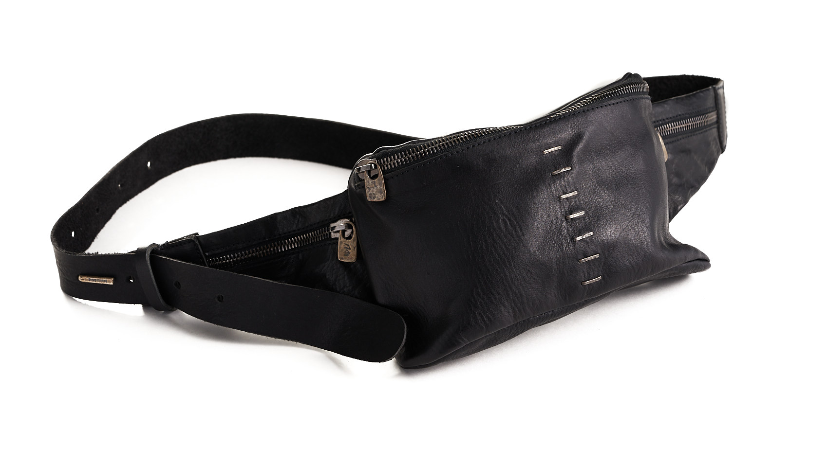 daniele basta leather and silver bags - FRONT